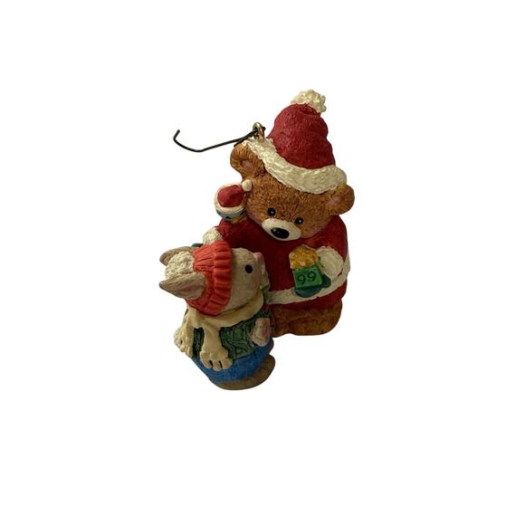 Hallmark Keepsake Christmas Oranament 1999 Mary’s Bears Bunny And Bear - Picture 5 of 7